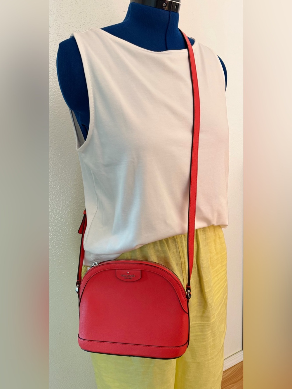 Kate Spade New York Sylvia XL Dome Crossbody Handbag STOPLIGHT